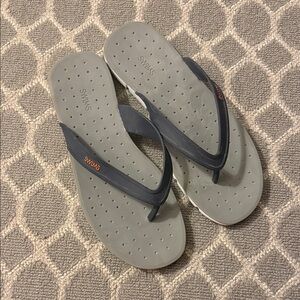 Swims Charcoal and Orange Flip-Flops for Men
